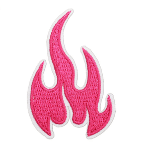 Hovedbilde "Pink Flame" Brodert patch