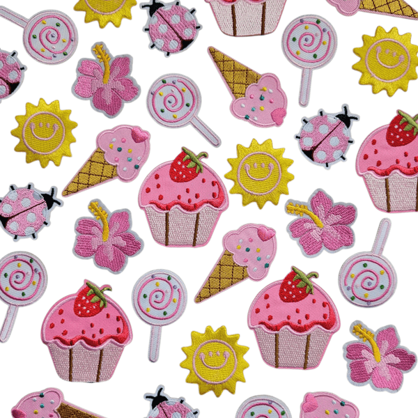 "Pink Swirl Lollipop" Patch