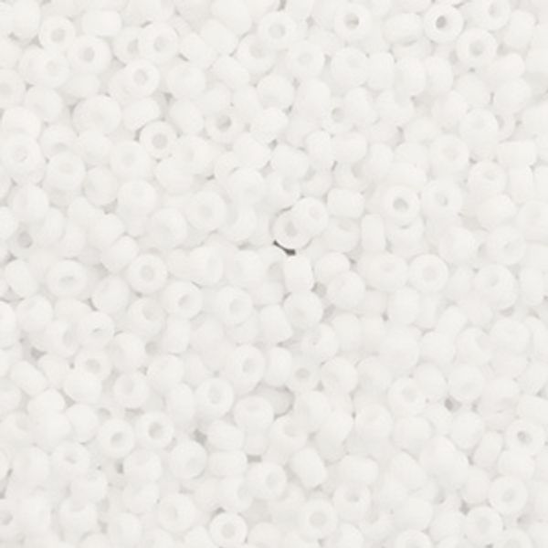 Miyuki perler - Matte White- 11/0 