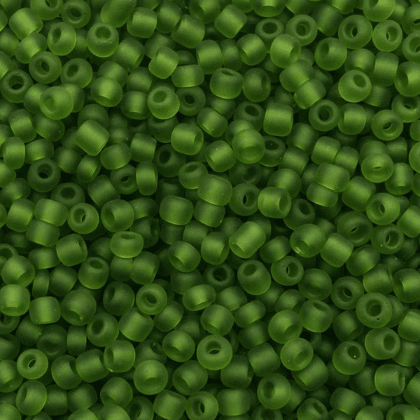 50 gram 3 mm Green Forest - Frosted 
