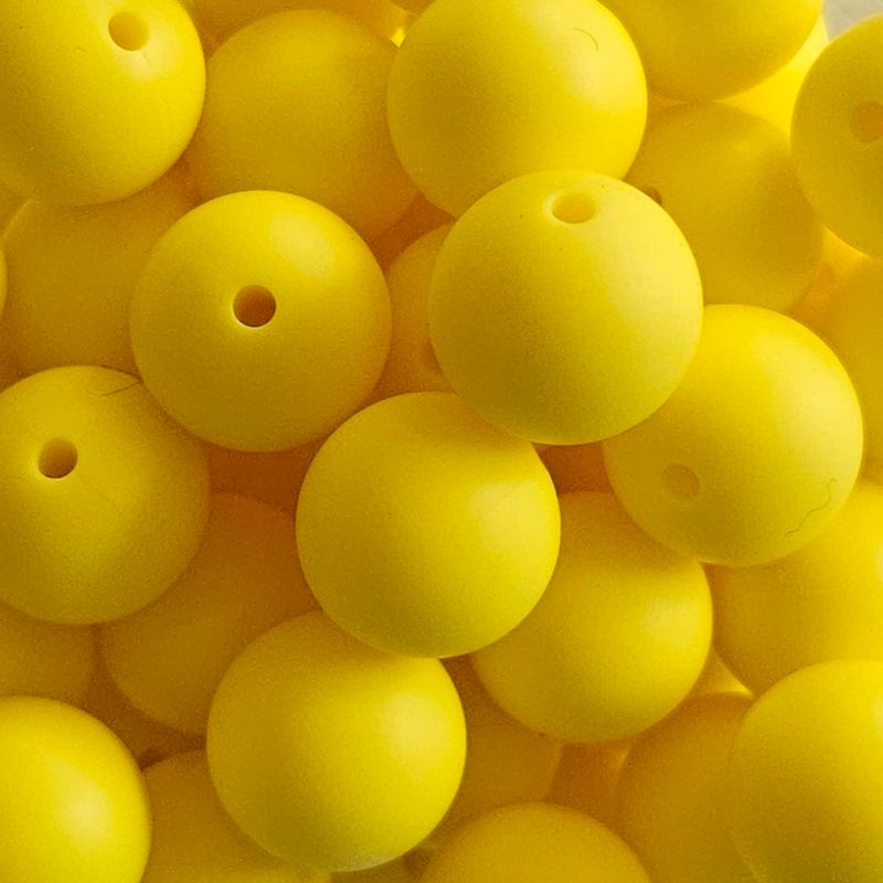 10 pk Silikonperle - Rund 3 Farger