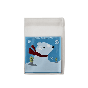 Hovedbilde "Polar Bear" Cellofanposer  7 x 7 cm