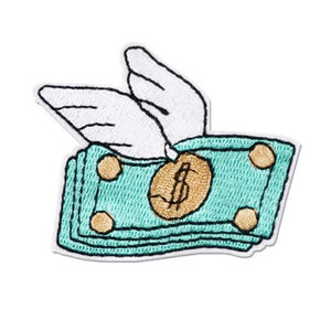 Hovedbilde "Flying Dollars" Turkis patch