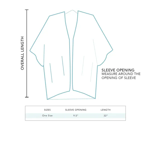 "Sapphire Beach" Kimono